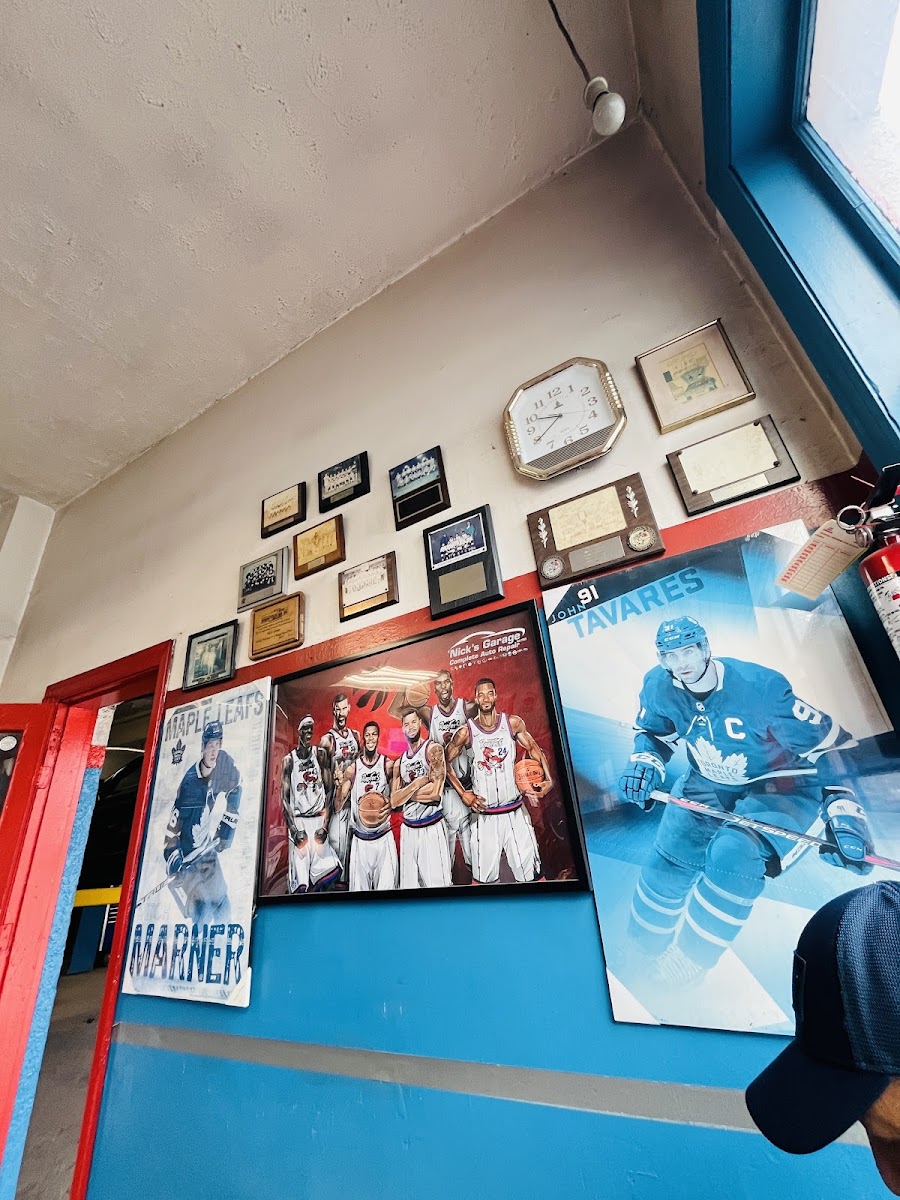 Tools and equipment at Nick's Garage